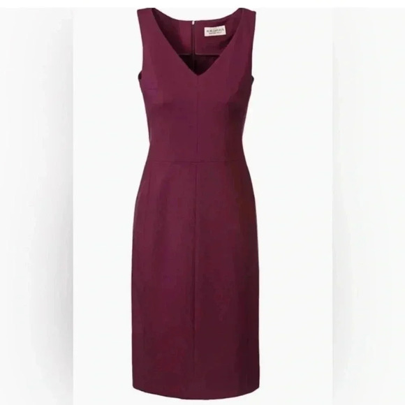 M.M Lafleur New York Rachel Dress in Burgundy Size 8 - Picture 1 of 8